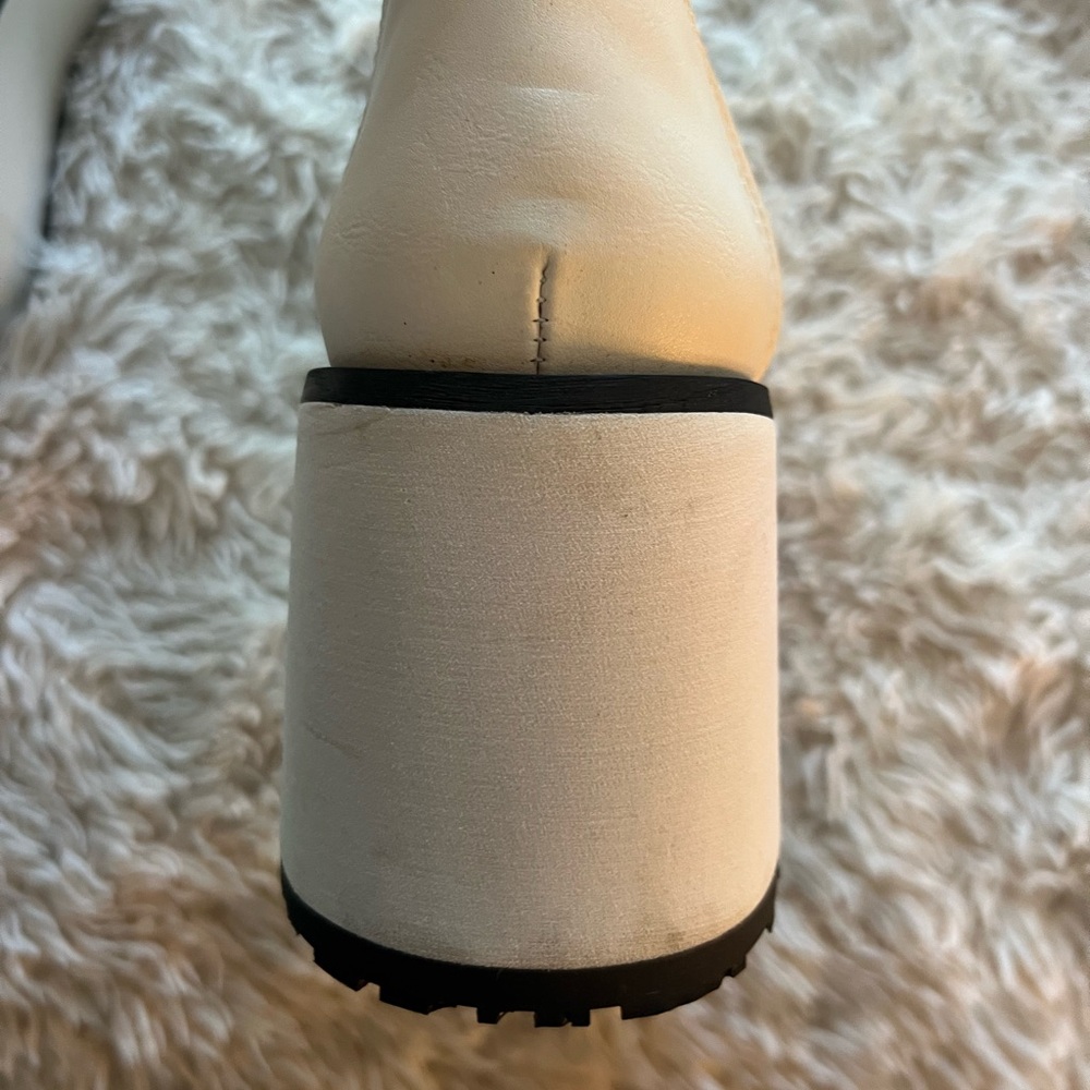 Demonia Trashville White Leather Boot - Picture 13 of 15